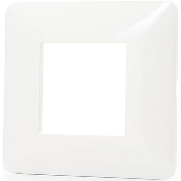 BTICINO MATIX PLACCA 2 POSTI COLORE BIANCO