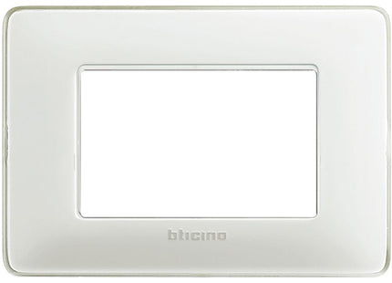 BTICINO MATIX PLACCA 3 POSTI COLORE GHIACCIO