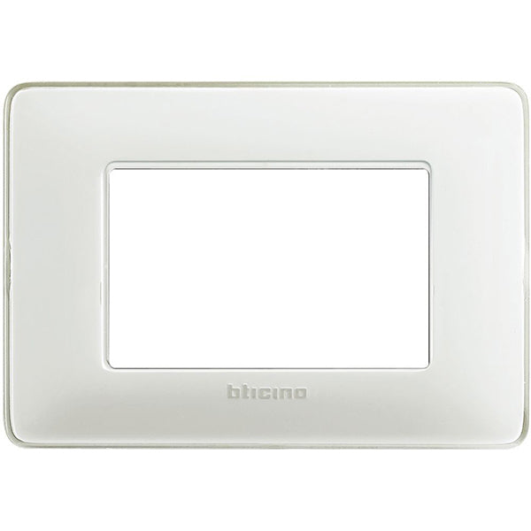 BTICINO MATIX PLACCA 3 POSTI COLORE GHIACCIO