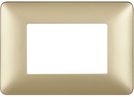 BTICINO MATIX PLACCA 3 POSTI COLORE GOLD