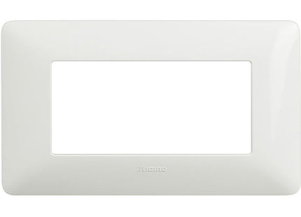 BTICINO MATIX PLACCA 4 POSTI COLORE BIANCO
