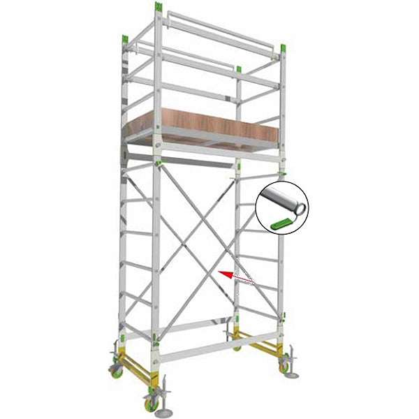 FACAL SAETTA PER TRABATTELLO ALUMITO MM2100 PER ALZATA MM1800