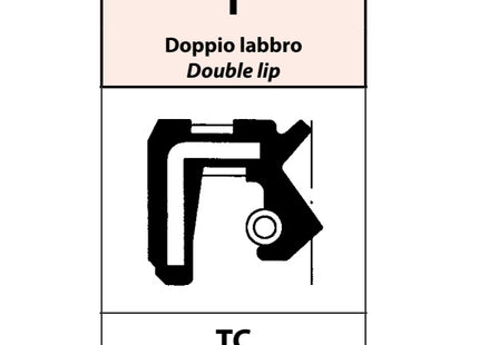 ANELLO DI TENUTA STANDARD TIPO TC IN NBR D.MM 85,00X105,00X10,00H
