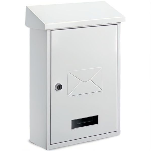 TECHNOMAX CASSETTA POSTALE ANGELICA IN ACCIAIO BIANCO MM270x115x400