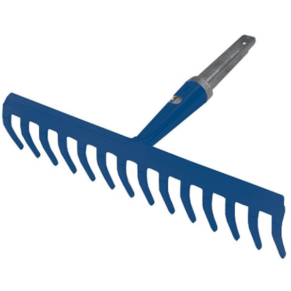 AGEF RASTRELLO A 14 DENTI IN ACCIAIO BLU PER MANICO POLICLICK*