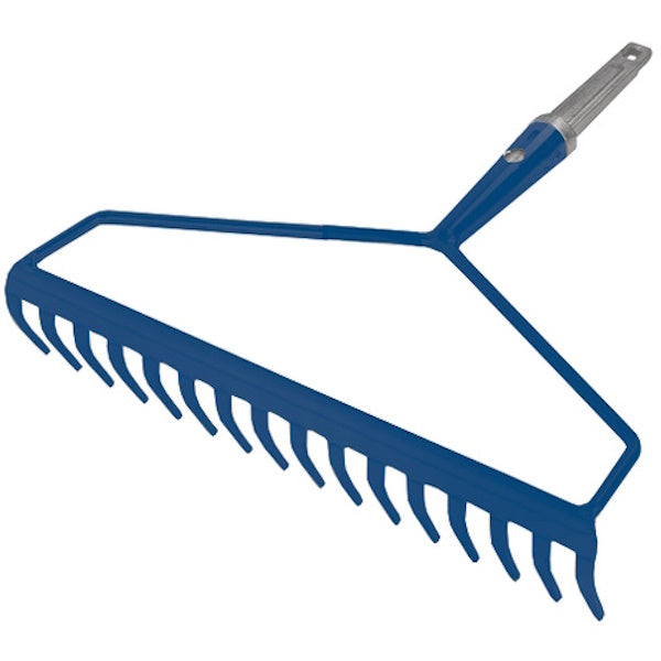 AGEF RASTRELLO AD ARCO 16 DENTI ACCIAIO BLU PER MANICO POLICLICK*