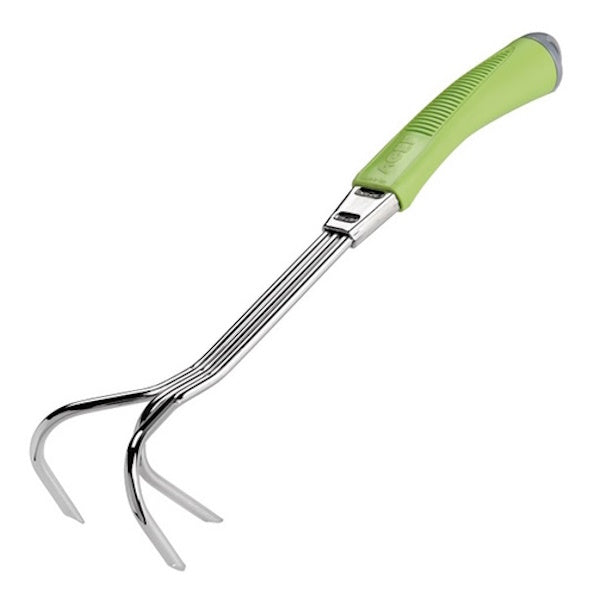 AGEF RAGNO POLICLICK A 3 DENTI ACCIAIO CROMATO MANICO IN COPOLIMERO*