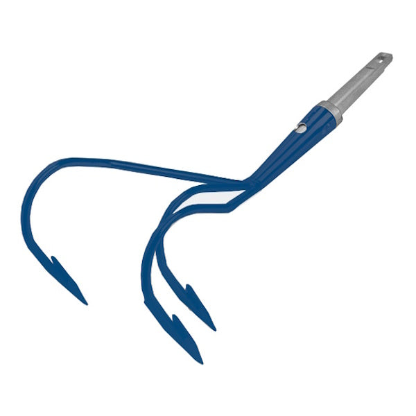 AGEF COLTIVATORE 3 DENTI IN ACCIAIO BLU PER MANICO POLICLICK*