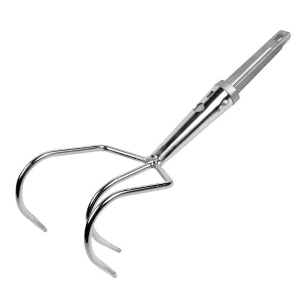 AGEF COLTIVATORE 3 DENTI A PUNTA ACCIAIO CROMATO PER MANICO POLICLICK