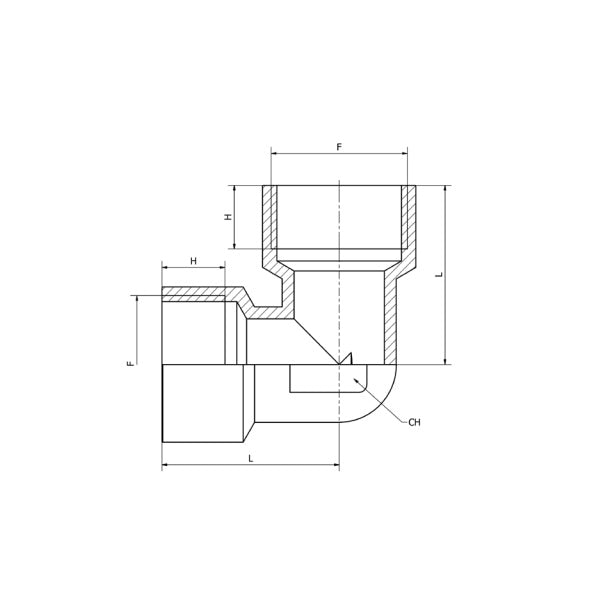 KONFIT GOMITO ART. AS59 FEMMINA-FEMMINA