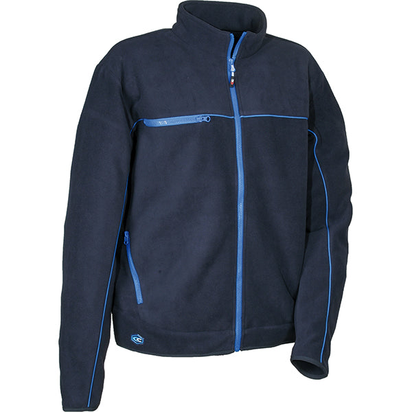 COFRA GIACCA IN PILE ASYMA COLORE NAVY/ROYAL