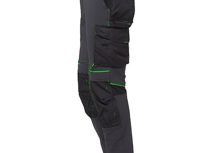 U-POWER PANTALONE IN TESSUTO ATOM COLORE ASPHALT GREY/GREEN TG.S