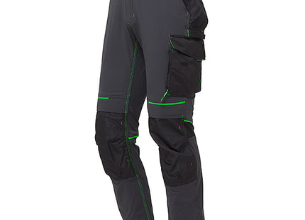 U-POWER PANTALONE IN TESSUTO ATOM COLORE ASPHALT GREY/GREEN TG.S