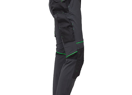U-POWER PANTALONE IN TESSUTO ATOM COLORE ASPHALT GREY/GREEN TG.S
