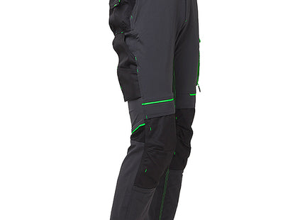 U-POWER PANTALONE IN TESSUTO ATOM COLORE ASPHALT GREY/GREEN TG.S