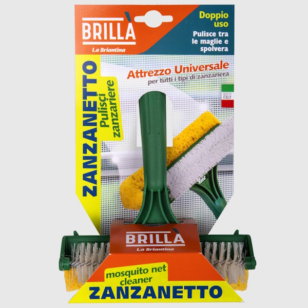 LA BRIANTINA ATTREZZO PULISCI ZANZARIERE CON SPUGNA MODELLO ZANZANETTO