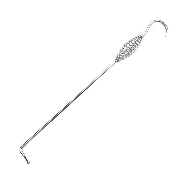 ATTIZZATOI A GANCIO CON MANICO A MOLLA IN FERRO LUNGHEZZA CM 41