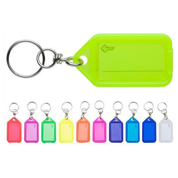 SILCA TARGHETTA SEGNANOME MEDIA IN PLASTICA RIGIDA COLORATA CON GIVOLARE