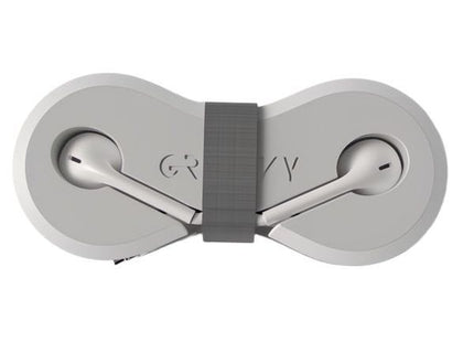 GROOVY AURICOLARE CLASSICO CON AVVOLGITORE GROOVY COLORE GRIGIO