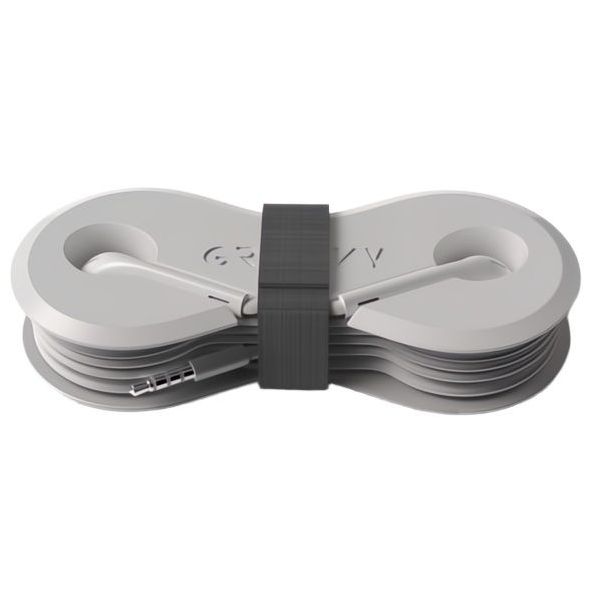 GROOVY AURICOLARE CLASSICO CON AVVOLGITORE GROOVY COLORE GRIGIO