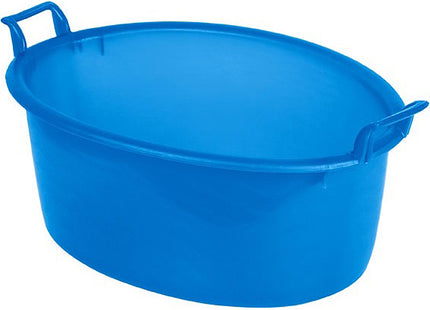 MOBIL PLASTIC BACINELLA IN PLASTICA OVALE AZZURRO CM60