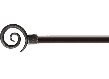 EMMEBI BASTONI IN KIT MOD. VORTICE FINITURA NERO/ARGENTO D.MM19 CM170-30