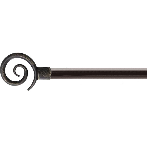 EMMEBI BASTONI IN KIT MOD. VORTICE FINITURA NERO/ARGENTO D.MM19 CM170-30