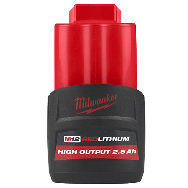 MILWAUKEE BATTERIA HIGH OUTPUT 12V 2,5AH ART. M12 HB2,5 (V1/24)