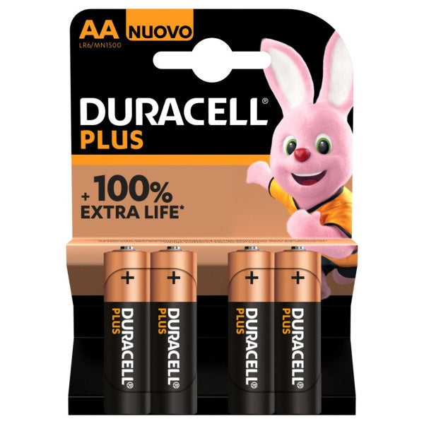 DURACELL BATTERIE PLUS100 MN1500 STILO AA