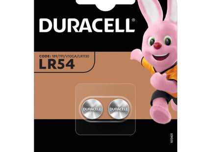 DURACELL BATTERIE LR54 SPECIALISTICHE PER ELETTRONICA BLISTER DA PZ2