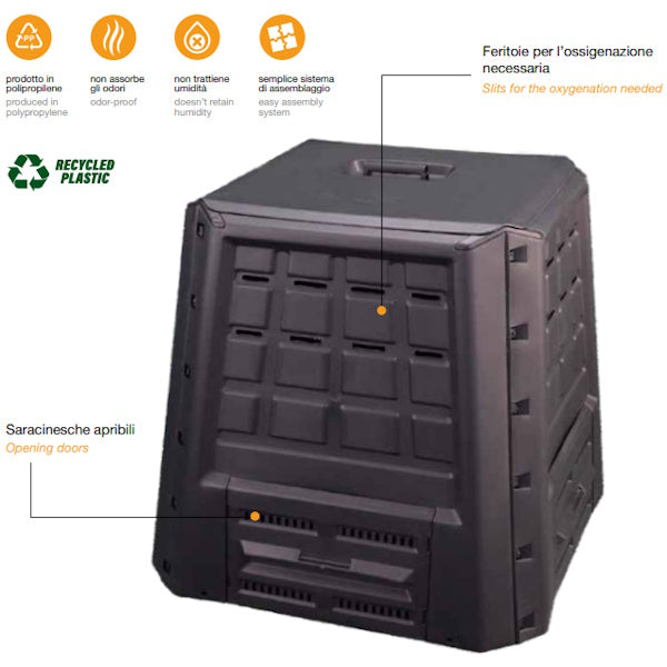 ARTPLAST COMPOSTIERA IN POLIPROPILENE MM800X800X820