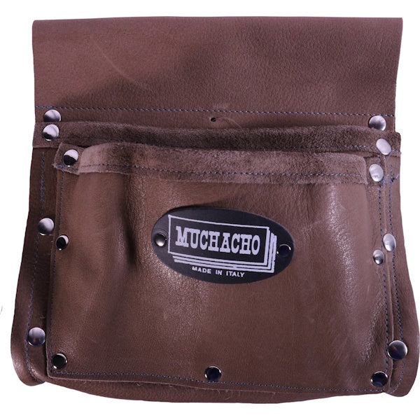 MUCHACHO BORSA PER CARPENTIERE IN PELLE ART. 10 CON 2 TASCHE