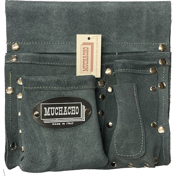 MUCHACHO BORSA PER CARPENTIERE IN CROSTA ART. 18 CON 3 TASCHE