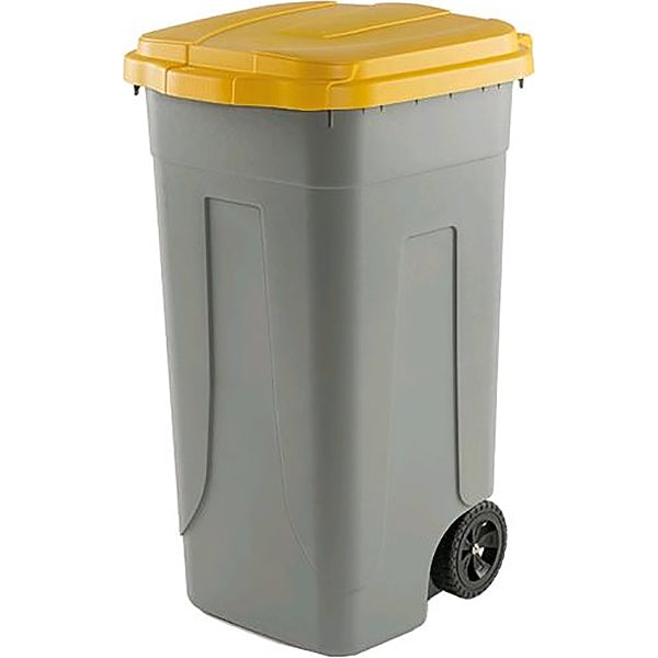 MOBIL PLASTIC BIDONE RACCOLTA DIFFERENZIATA CON COPERCHIO LT100 GIALLO