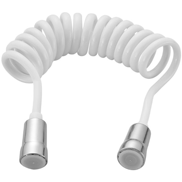 IDRO-BRIC TUBO FLESSIBILE A MOLLA ESTENSIBILE BIANCO CM150