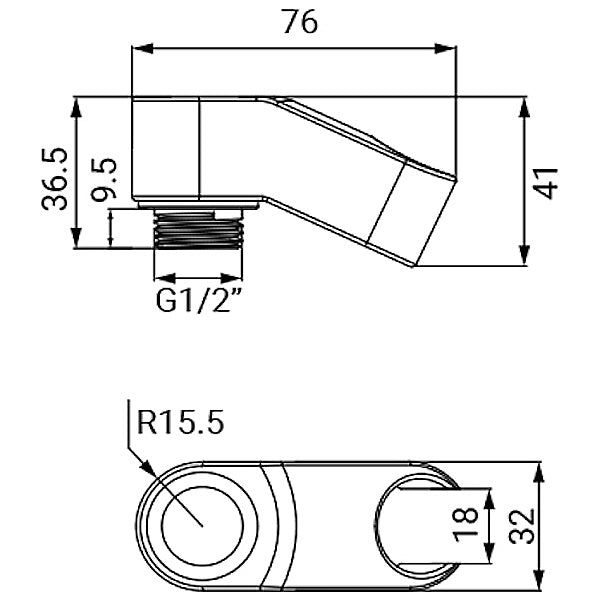 IDRO-BRIC SUPPORTO DOCCIA PER VASCA