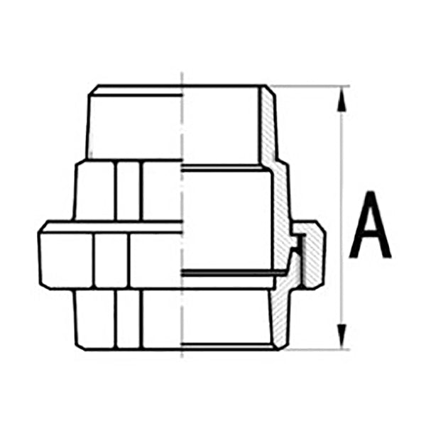 GT COMIS ART1248 BOCCHETTONE DIRITTO M/F SEDE CONICA IN GHISA