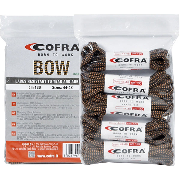 COFRA LACCI PER SCARPE BOW COLORE NERO/MARRONE CM110
