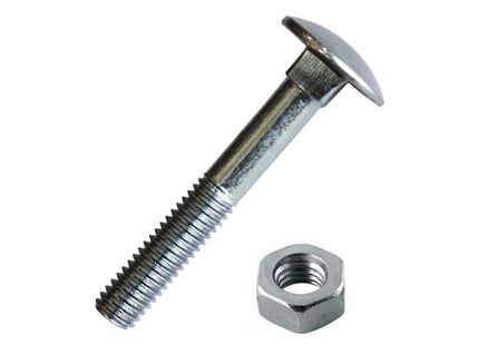 SODIFER BULLONI TESTA TONDA QUADRO SOTTOTESTA E DADO M6X50 BLISTER PZ 8*