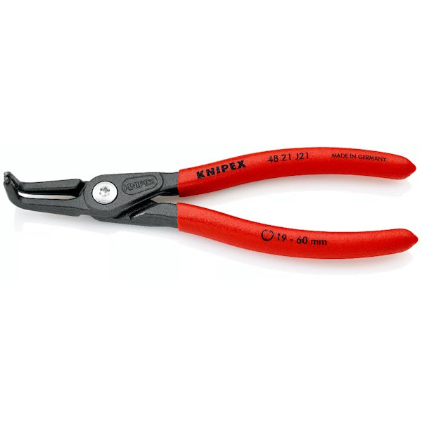 KNIPEX PINZA PER SEEGER INTERNI BECCHI A 90° 4821J D.MM19- 60 MM165