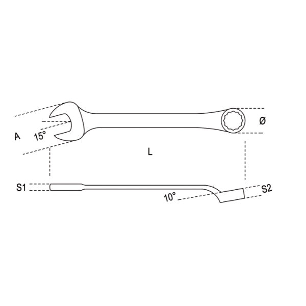 BETA    45 CHIAVE COMBINATA TIPO PESANTE
