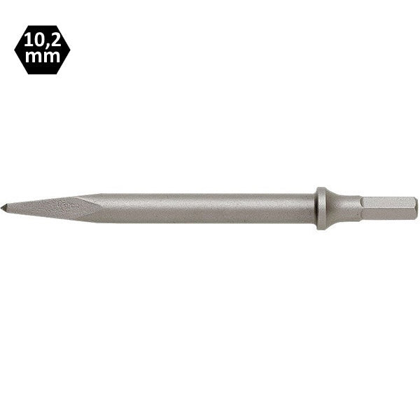 CHICAGO PNEUMATIC SCALPELLO ESAGONALE A PUNTA DI DIAMANTE MM180X7,6