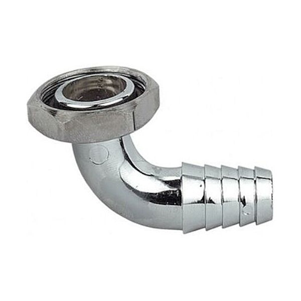 IDRO-BRIC PORTAGOMMA CROMATO CON DADO PER SCARICO LAVATRICE D.MM22X 1"