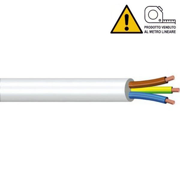 CAVO ELETTRICO AL TAGLIO TIPO H05VV-F BIANCO