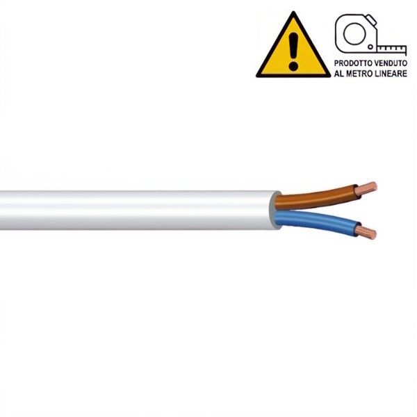 CAVO ELETTRICO AL TAGLIO TIPO H05VV-F BIANCO