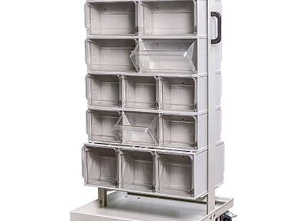 MOBIL PLASTIC CARRELLO IN METALLO CB30 PER MADIA/CRYSTAL BOX GRIGIO