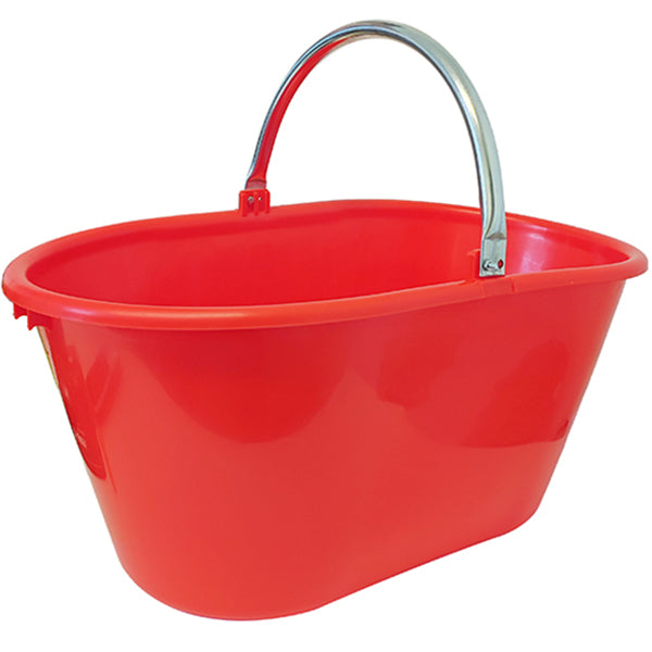 MOBIL PLASTIC CESTO OVALE ARANCIONE CON MANICO FERRO LT20