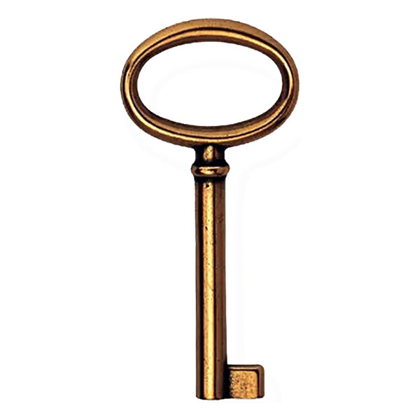 E.CASIRAGHI CHIAVE IN OTTONE FISSA MM 75 FINITURA BRONZO CONF.PZ2