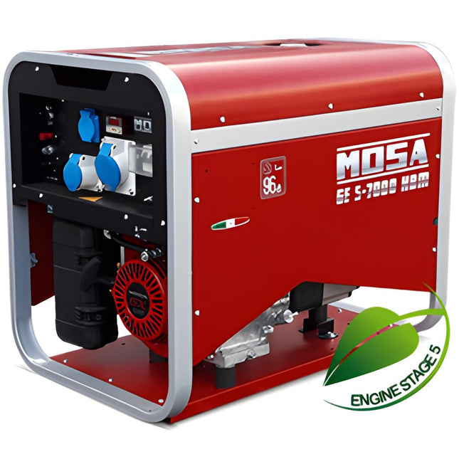 MOSA GRUPPO ELETTROGENO GE S-7000HBM MONOFASE MOT.HONDA 5 KW SILENZIATO