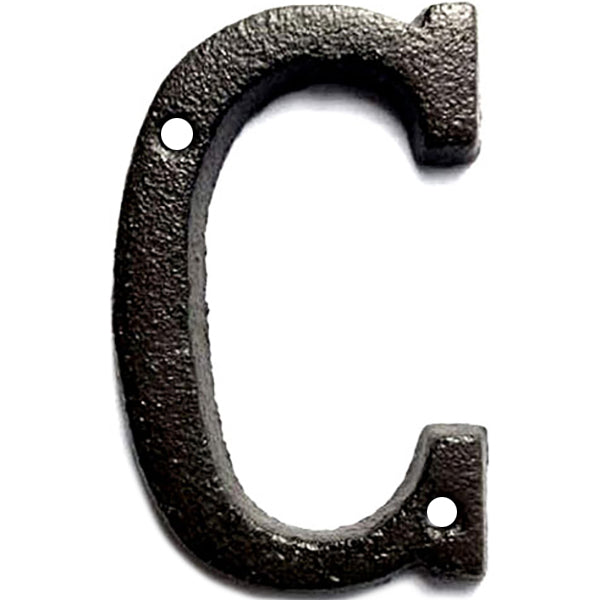 COTTALI LETTERA CIVICA IN FERRO NERA "C" DA MM50